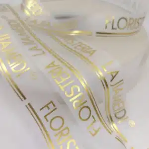 Cinta de silicona transparente para floristería