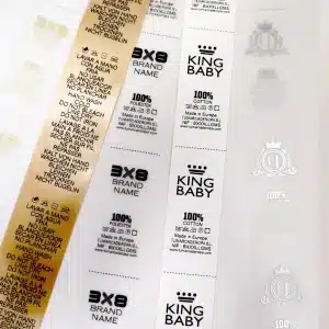 Etiquetas de silicona para ropa
